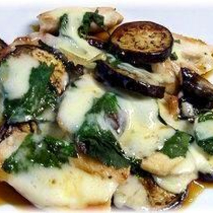 鶏胸肉と茄子の大葉チーズポン酢ソテー レシピ 作り方 By めけてー 楽天レシピ